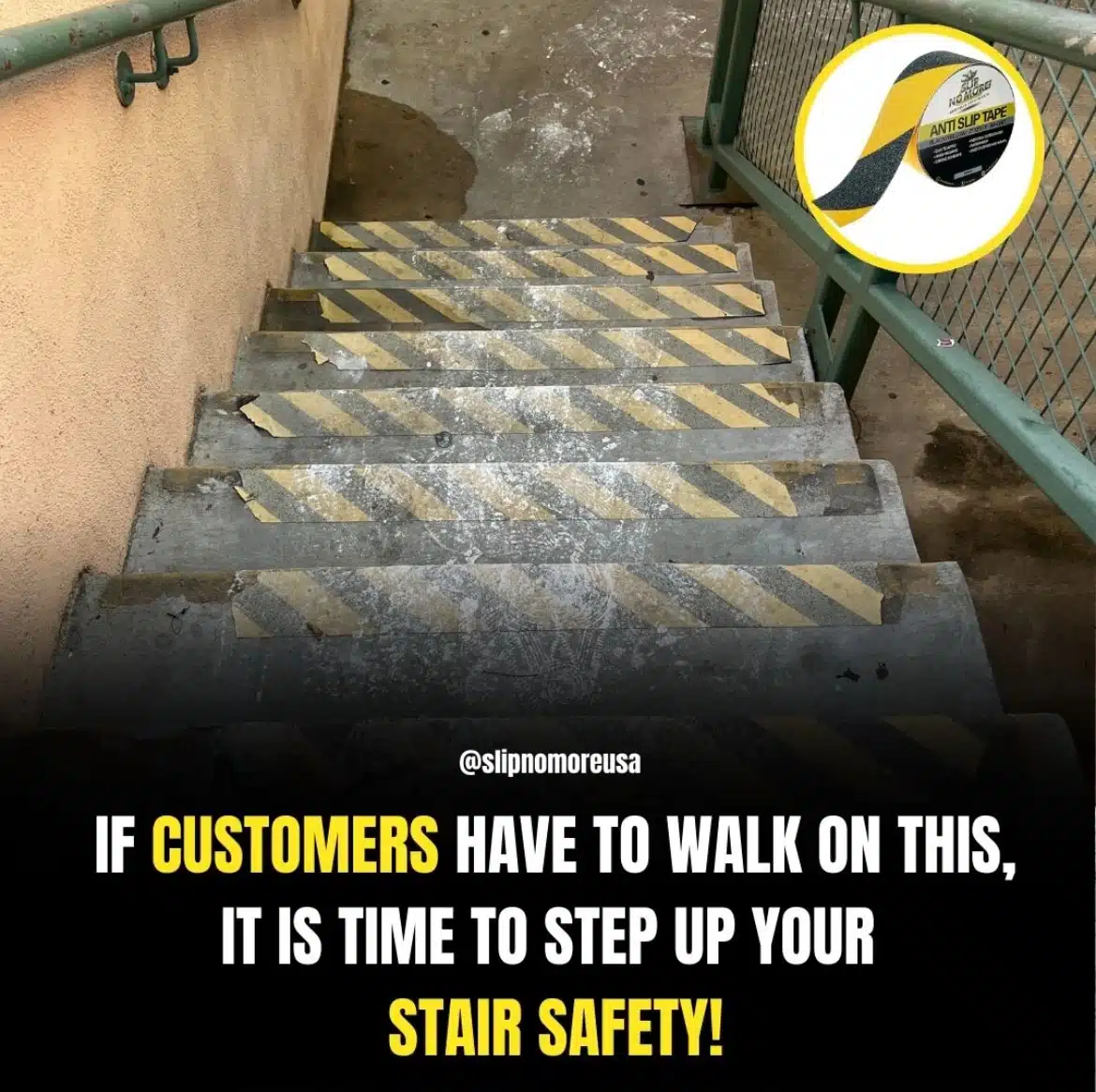 Stair anti slip tape